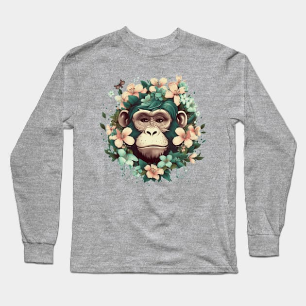 monkey lover Long Sleeve T-Shirt by Mailson